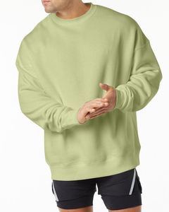 ผู้ผลิตเสื้อสเวตเชิ้ตคุณภาพสูง รับผลิตตามขนาด US ผ้าคอตตอนผสม 400 กรัม บุขนด้านใน คอกลม แขนเสื้อแบบดรอปโชว์เดอร์ - Product Image 5