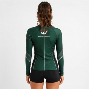 Women Rash Guard Slim Fit <b>Compression</b> <b>Shirt</b> Breathable Lightweight Material For Swimming Surfing Fitness And Outdoor Training - Product Image 6