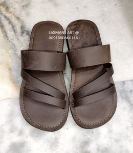 รองเท้าหนังอินเดีย รองเท้าหนังจากอินเดีย รองเท้าหนังฮิปปี้ รองเท้าหนังลําลอง รองเท้าหนังแฟชั่นโคลฮาปุรี - Product Image 1