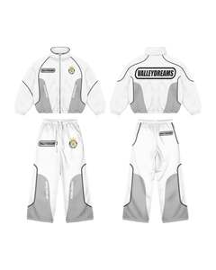 Pakistan Manufacturer Printed Solid Pattern Windbreaker Tracksuits for <b>Men</b> Casual Wear Jacket Trouser Sets Plus Size Feature - Product Image 5
