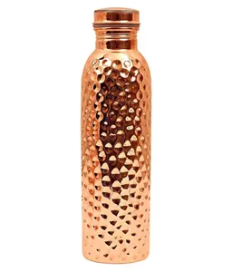 Botella de Agua de Cobre Puro de Estilo Clásico, Muy Solicitada, Beneficios Ayurvédicos para la Salud, Portátil, Gran Capacidad, para el Hogar, Gimnasio, Aire Libre - Product Image 1