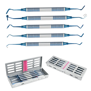 Kit d'instruments de remplissage dentaire manuel en acier inoxydable certifié CE Blue Bone Bridge, composite de qualité A+, BBI-465 Classe I - Product Image 1