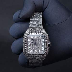 Montre Moissanite Personnalisée de Haute Qualité, Sertie de Diamants VVS, Style Hip Hop, Cadeau pour Homme - Product Image 6