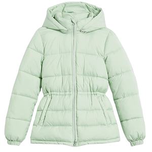 New Arrival Women's Style Puffer Jackets Winter Season Custom Brand Logo Zipper up <b>Hoodie</b> Breathable Light Weight Product - Product Image 1