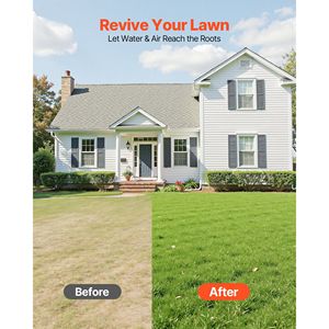 Aeratore Manuale per Prato Resistente da 9,2 Pollici con 15 Punte in Ferro, Manico Lungo e Piastra Larga - Strumento Premium per l'Aerazione del Prato - Product Image 6