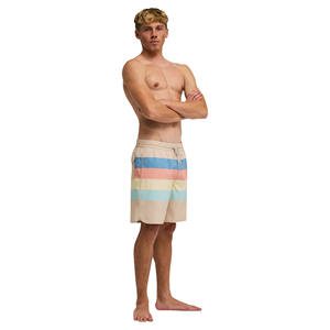Shorts de bain pour hommes, taille mi-haute, avec cordon de serrage, poches, écologiques, imperméables, séchage rapide, respirants, décontractés, pour la course et la plage - Product Image 1