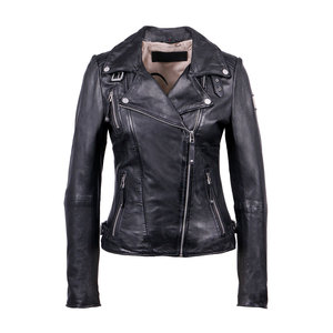 Premium Quality Women Leather Jacket Cropped Sheep Leather Bomber Oversized Drop Shoulder Style Designer Girls - Product Image 6