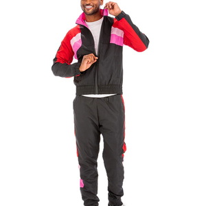 Conjunto de chándal cortavientos de diseño personalizado al por mayor, conjunto de joggers casuales, cortavientos deportivo de calle de gran venta para hombre - Product Image 5