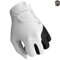 Gants de golf unisexes en cuir Cabretta respirant, couleurs et logo personnalisés, antidérapants, pour la main gauche, sport