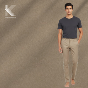 Tissu léger tissé en coton peigné extensible 100 % teint en fil KHINOOR MILLS, nouvelle collection printemps-automne, pour chemise - Product Image 5