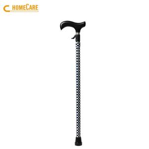 Bastón ajustable de altura de empuje de un dedo con patrón OEM Bastón para caminar para ancianos - Product Image 3