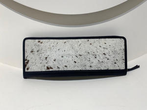 New Hand <b>Tooled</b> Hair on Jewelry Case Classic Country Western Genuine <b>Leather</b> Jewelry Travel Box Cases Jewelry Display Showcase - Product Image 4