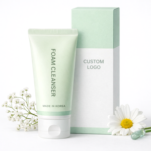 Crema Facial Vegana Coreana Antiarrugas, Limpiador Facial Suave con Centella Asiática y Té Verde, Hidratante y Calmante, OEM - Product Image 2