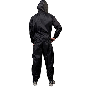 Combinaison de sauna intégrale à capuche personnalisée avec logo, haute qualité, pour hommes, pour la perte de poids, sport, sauna, combinaison de sudation unisexe - Product Image 4