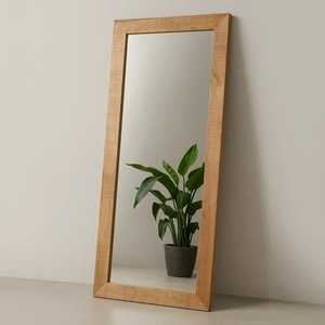 Espejo de Pared con Acabado Madera MDF, 24x24 Pulgadas, Estilo Minimalista Moderno para Baño, Entrada, Decoración del Hogar, Venta al Por Mayor OEM - Product Image 1