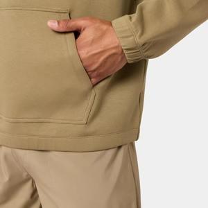 Sudadera con Capucha Negra para Hombre, Felpa Suave, Poliéster/Algodón, Estilo Casual, para Invierno - Product Image 3