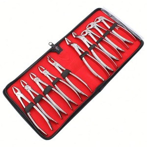 BAFA SURGICAL INSTRUMENTS 10 PCS Manual Dental Extraction Forceps <b>Pliers</b> Kit Stainless Steel Adults Dentist Tool Orthodontic CE - Product Image 4
