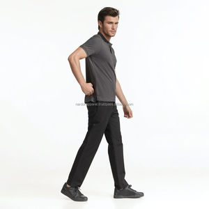 Nardon เสื้อกอล์ฟผู้ชาย, เสื้อโปโลแขนสั้นพิมพ์ลายสีพื้นลำลอง - Product Image 1