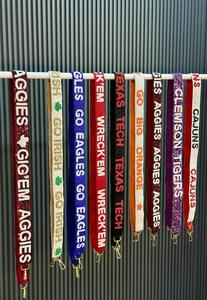 Collegiate Team Spirit Beaded Purse <b>Strap</b> Seed Bead Bag Belt Crossbody Shoulder <b>Replacement</b> Handle <b>Handbag</b> Accessories Tote Part - Product Image 3