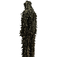 360 °   Hoodie de camouflage 3D à motif feuilles pour l'observation des oiseaux, la photographie en extérieur et les aventures de chasse