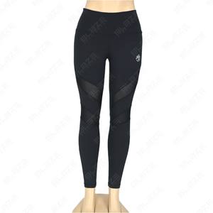 Leggings de yoga à la mode extensible dans les quatre sens de bonne qualité Leggings de gymnastique taille haute pour femmes Leggings de yoga taille élastique panneau en maille - Product Image 4
