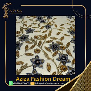 Tissu de luxe pour robes de soirée féminines, idéal pour la confection de robes de soirée, tissu brodé en rouleau pour les magasins de textile et la vente en gros - Product Image 4