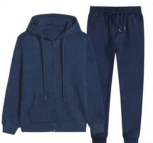 Ensemble à manches longues avec capuche, col léger, fermeture à cordon, poches latérales, respirant, style décontracté, été, uni, 100% coton - Product Image 2