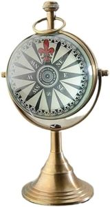 UNICORN HANDICRAFTS Victoria London Horloge de bureau en laiton à mouvement à quartz, style antique, portable, décorative, design 1876 - Product Image 2