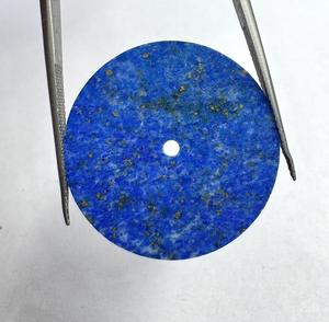 Cadran de montre en pierre précieuse naturelle Lapis Lazuli, disque de 28,5 mm, pierre bleue, fait main sur mesure, épaisseur 1 mm, trou central de 2 mm, classique et élégant - Product Image 3