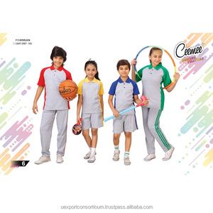 Ensemble de survêtement unisexe en polyester personnalisable pour écoliers, avec logo sur mesure, personnalisation complète, en stock - Product Image 2