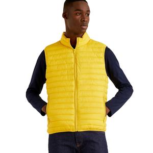 2023 hiver arrivée unisexe sans manches bouffantes Gilets jaune matelassé rembourré toile tissu dernière Sportar vente internationale - Product Image 1