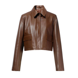 Vestes en cuir courtes pour femmes, style streetwear tendance, vêtements d'extérieur, nouvelle collection automne - Product Image 1