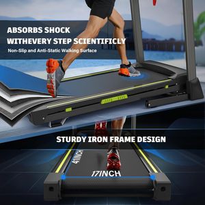 Tapis Roulant Elettrico Pieghevole da 3.5 HP, Capacità di Carico 150 kg, Portatile per Casa/Ufficio, con Presa DC, per Camminata/Corsa - Product Image 2