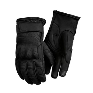 Gants de moto en cuir 100% véritable, sur mesure, imperméables, à doigts entiers, de haute qualité, prix raisonnable, couleur unie - Product Image 1