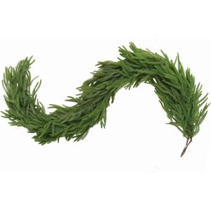 2 Pezzi Ghirlanda di Pino Norfolk Real Touch da 1,8 m, Decorazioni Natalizie, Ghirlande Natalizie Premium - Product Image 2