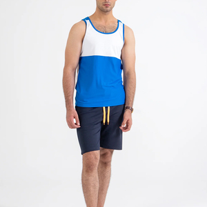 Camiseta sin mangas deportiva informal para hombre, transpirable, absorbente de sudor, lisa, sin mangas, de punto hueco, para deportes. - Product Image 6