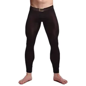Pantaloni da Yoga a compressione lunga da uomo personalizzati pantaloni da ginnastica a compressione da corsa da uomo con stampa Patchwork