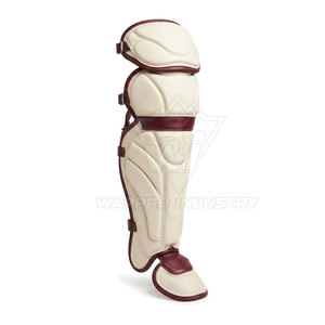 Protège-jambes de baseball en cuir, protection professionnelle, pliable, léger, sangles réglables, fixation sécurisée, ajustement confortable - Product Image 3