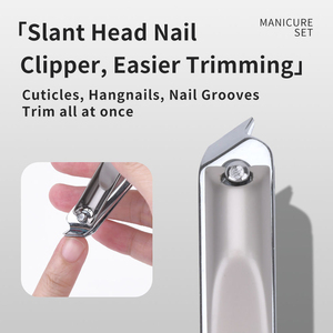 Kit de Manucure Professionnel Classique Personnalisé avec Logo, 4-en-1, Coupe-Ongles à Ressort Unique, Étui Métallique Portable, Trousse de Soin des Ongles en Gros - Product Image 2