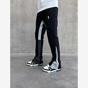 Ensemble de survêtement pour homme de haute qualité, personnalisé, en molleton 420 g/m², pantalon baggy en coton 100 % délavé, pantalon de survêtement évasé et sweat à capuche zippé - Product Image 6