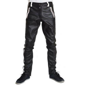 Pantalon Homme en Cuir de Vachette de Qualité Supérieure, Coupe Droite, Taille Moyenne, Décontracté, Respirant, Style Urbain, Fabrication en Usine, Faible MOQ, Vente en Gros - Product Image 3
