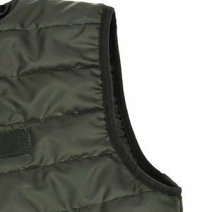 2026 Custom Men's Winter <b>Quilted</b> Jacket O-Neck Hood Plus Size Breathable Waterproof Sports <b>Waistcoat</b> Black Regular Sleeve - Product Image 5