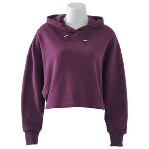 Vente chaude – Sweat à capuche court personnalisé avec logo pour femme, impression sérigraphique, manches longues, épais, zippé, pour femme - Product Image 1