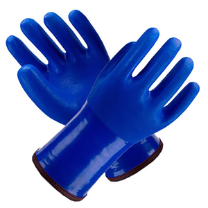 Gants de travail de sécurité anti-coupure en PVC à double trempage avec revêtement en nitrile, finition sablée - Product Image 3