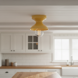 Lámpara <span class=keywords><strong>de</strong></span> <span class=keywords><strong>Techo</strong></span> Amarilla SIMIG, Estilo Macaron, <span class=keywords><strong>para</strong></span> Interiores, Pasillos, Lavanderías, Sótanos y Porches - Product Image 4