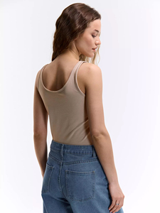 Wholesale Women's Casual Tank <b>Tops</b> Slim Fit Sleeveless Everyday Basic Layering Shirt Custom Logo Design Print Cotton Spandex <b>Top</b> - Product Image 3