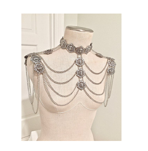 Collier de perles grises à porter sur l'épaule, dernier design à des prix incroyables, collier de perles à porter sur l'épaule - Product Image 2