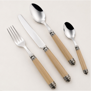 Wholesale French Style Vintage Silverware Set <b>Mirror</b> Polished Stainless Steel Luxury Cutlery for 5-<b>Star</b> Hotels and Premium Hotel - Product Image 1