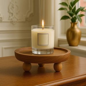 Modern Rustic Long Wooden <b>Candle</b> Stand Holder Handmade Natural Wood <b>Taper</b> <b>Candle</b> Display for Home Decoration and Events - Product Image 5