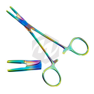 กรรไกรจับเข็ม Olsen Hegar ขนาด 6.5 นิ้ว เคลือบสีรุ้ง เครื่องมือผ่าตัดทางการแพทย์ เย็บแผล สแตนเลสสตีล เฮโมสตาท ทังสเตน - Product Image 3